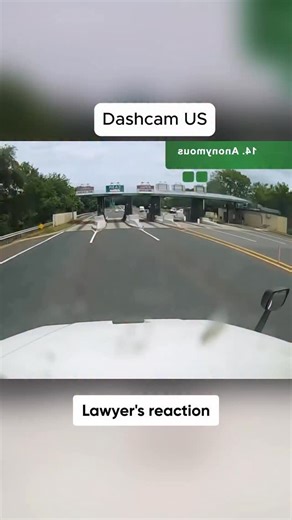 Car Crashes into a Toll Plaza!! 💥🚗 Catastrophic crash caught on surveillance footage. Many search "toll booth crash liability" and "who pays for toll plaza damage." Vehicle loses control at high speed approaching toll collection area. Driver cuts across truck's path before slamming directly into toll booth structure. Multiple liability issues arise from single reckless driving incident. Government agencies can pursue civil damages against driver for infrastructure destruction. Follow For More!