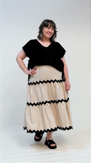 Style Arc - Lila Tiered Skirt - #SALilaTieredSkirt