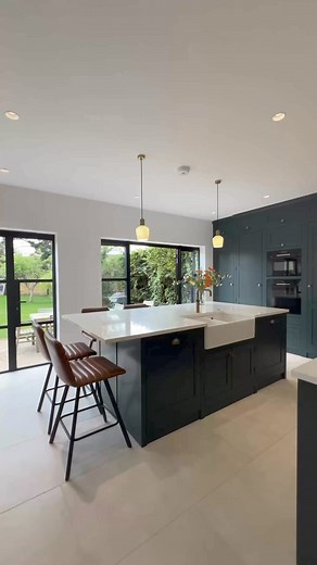 3.5K views · 22 reactions | Take a look at this stunning kitchen! All of our cabinets are handmade to order, with each one designed the client in mind. ⭐️#theshakerworkshop #kitchen #kitchendesign #kitchenremodel #kitchenrenovation #kitchenisland #kitchenideas #bespoke #handpainted #shakercabinets | The Shaker Workshop Ltd | Facebook