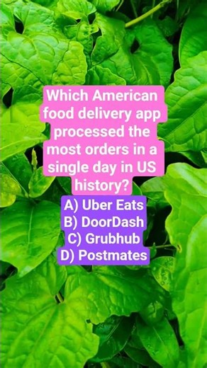 Which American food delivery app processed the most orders in a single day in US history?
