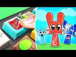 Cardboard Game Book! ✂️ Sprunki Coka in the Pyramixed Challenge! ✨