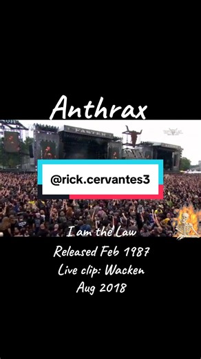 Anthrax/I am the law(1987) from Among the living album! I DO NOT OWN THE RIGHTS TO THIS SONG OR ITS VIDEO IT IS INTENDED FOR ENTERTAINMENT PURPOSES ONLY! #anthraxband #amongtheliving #iamthelaw #wacken2018 #genxmetalhead1968