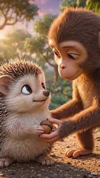 Momo & the Missing Nuts 🌰🐵 | A Kindness Story for Kids #viral #reels #animals