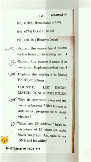 BCS-011 June, 2025 question paper || Computer Basics And PC Software || IGNOU Papers