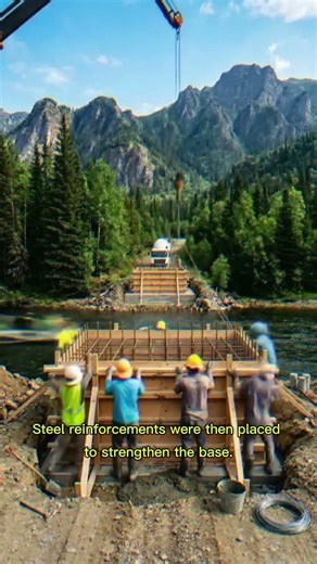 Old wooden Bridge convert into modern concrete bridge #Bridgecontruction