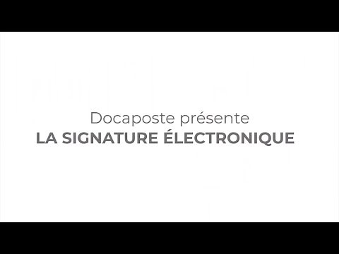 Une signature électronique réglementaire