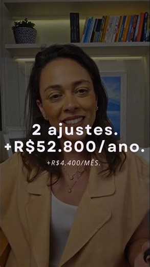 2 ajustes. +R$4.400/mês. +R$52.800/ano.