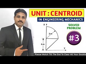 CENTROID SOLVED PROBLEM 3 IN ENGINEERING MECHANICS ‪@TIKLESACADEMYOFMATHS‬