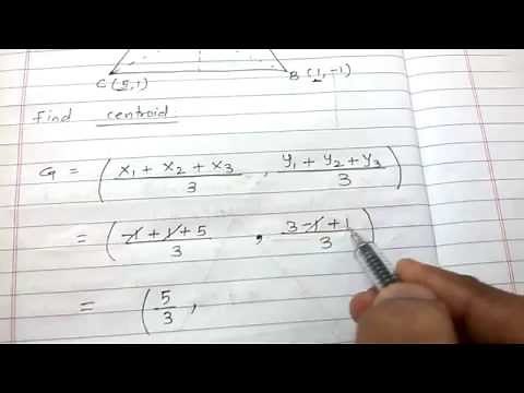 how to find centroid of triangle in co ordinate geometry?
