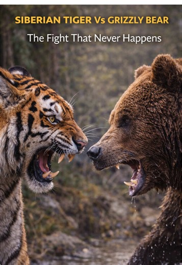 Siberian Tiger vs Grizzly Bear: A Rare Encounter Explained