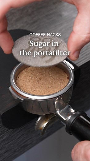 Brewing Coffee with Sugar in the Portafilter