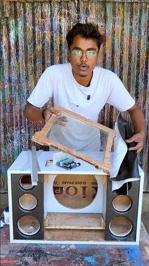 How to make Bluetooth speaker at home 🔥🔥 homemade party box #shorts #ytshorts #tech #dj #btechnic
