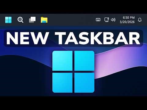 New Movable Taskbar in Windows 11 (First Look)