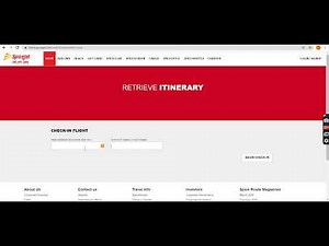 SpiceJet Web Check In Flight
