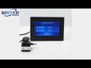Industrial Draw-Wire Displacement Sensor with Display | Real-Time Length & Speed