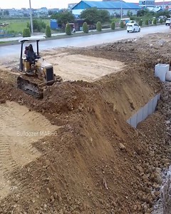 Post-Concrete Pipe Work: Dump Trucks and Bulldozer Fill the Pit with Soil | Dozer Tv