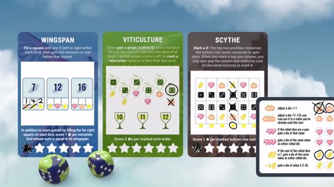 Stonemaier Games: Rolling Realms by Jamey Stegmaier | A Light, Strategic Roll-and-Write Game for Families and Adults | Compete in a Series of Minigames in Board Game Worlds | 1-6 Players, 30 Mins