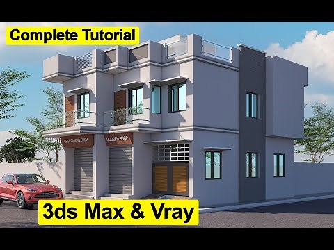 Complete Tutorial | How To Make Front Elevation in 3ds Max Vray in Hindi | Urdu