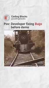 13K views · 5 comments | Developer fixing bugs...!!! Share this with your coder friends! Follow @codingblocks for more!! . . . #CodingBlocks #learntocode #explorepage #codingmeme #codinghumor #programminglife #programmingmemes #reelsinstagram #reelitfeelit #coderlife #instagram #coding #reelkarofeelkaro #instagood #trending #viral #explore #developer #project #query #bugs #fypシ | Coding Blocks | Facebook