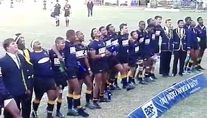 The 1st XV's last home War Cry of the season after winning their game against Kearsney. | Durban High School