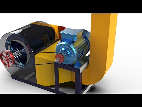 Solidworks Tutorial # 200 Centrifugal Blower Fan in Sheet Metal, Motion in Solidworks 2021