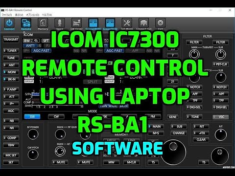 ICOM IC7300 remote control RSba1 software