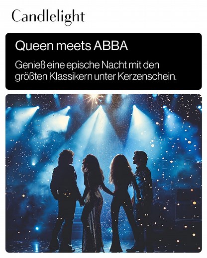 Das Beste von Queen trifft auf ikonische Hits von ABBA! | Candlelight Concerts by Fever