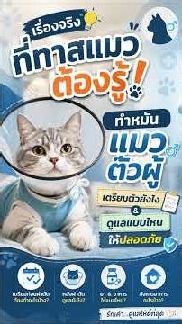 เรื่องจริงที่ทาสแมวต้องรู้! ทำหมันแมวตัวผู้ เตรียมตัวยังไง ดูแลแบบไหนให้ปลอดภัย