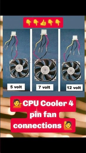 #shorts CPU Cooler 4-Pin Fan Connection|4-Pin CPU Fan Wiring Guide|CPU Fan 4-Pin