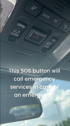 The SOS button in your vehicle connects you directly to 911 in case of an emergency! #toyota