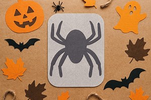 Halloween Spider Stencil, Reusable PLA Craft Template, Cardmaking - Etsy Canada