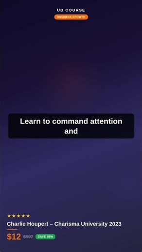 Master Charisma with Charisma University 2023!