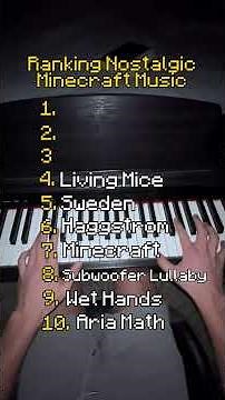 Top 10 Nostalgic Minecraft Songs on piano 🎹🔥#piano #pianocover #nostalgia #minecraft