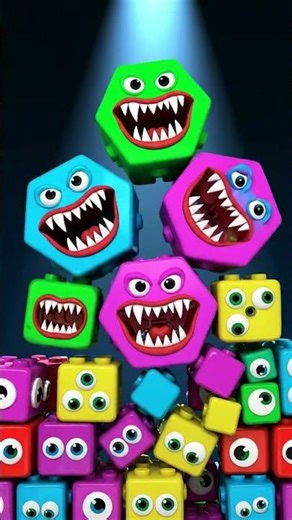 LEGO Monster Tower Collapse! 💥 Funny Monster Blocks Assembly! #shorts