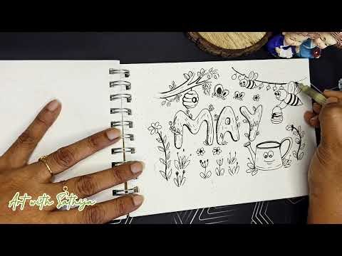 Doodle Day 32 | May Month Doodle Art | Simple Spring Doodles | Relaxing Drawing for Beginners