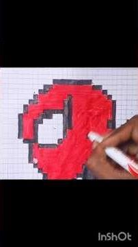 pixel art ideas pixel spider man #shorts #drawing