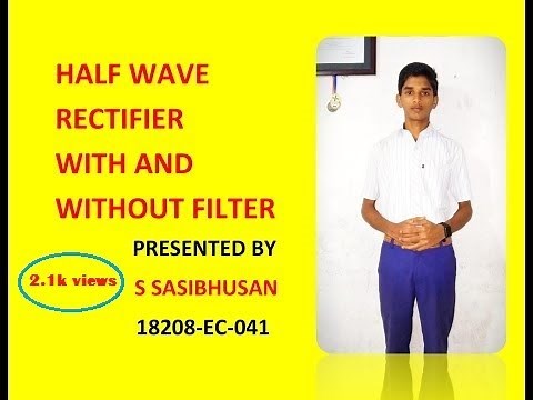 Experiment1: Half wave rectifier experiment on bread board || with and without filter