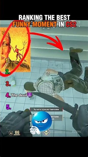 Top 5 best funny Moments in CS2😂 #wtfcsgo #mems #csgo #trends #funny #csgomeme #cs2moments