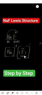 NaF Lewis Structure | How to Draw the Sodium Fluoride Lewis Dot Diagram