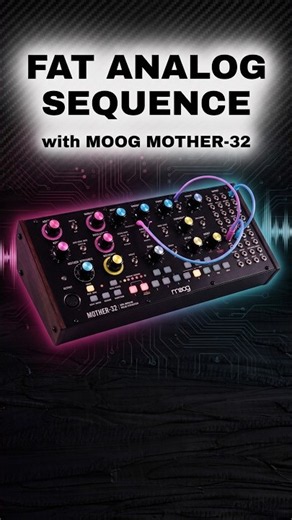 Fat Analog Sequence with Moog Mother-32 #shorts