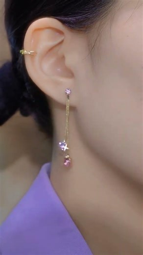 beautiful Korean earrings collection plz like and subscribe my YouTube channel #viralvideo #earrings