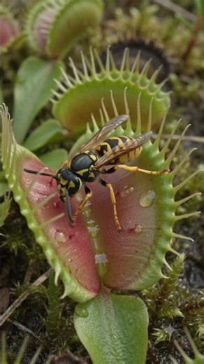 WATCH: Venus Flytrap Catches a Wasp!