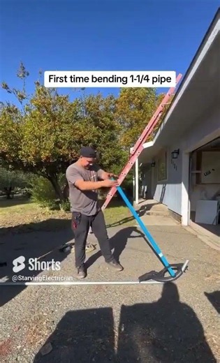 This conduit bend almost went sideways #electrical #fails