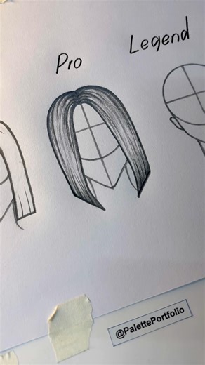 Hair drawing. BEGINNERS to LEGEND. #howtodraw #art #drawing #artist #shorts