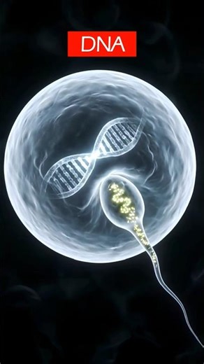 Fertilization of the Egg DNA to form a ZYGOTE ❤️ #pregnancy #baby #shorts