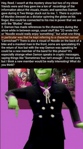 GORILLAZ GETS A NEW BAND MEMBER IN THE MOUNTAIN PHASE!!!