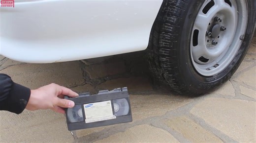 Experiment: Car vs video cassette