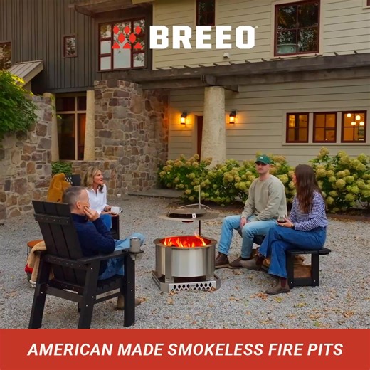 Your backyard just became the ultimate gathering spot. Breeo’s smokeless fire pits mean more time with family and friends. | Breeo