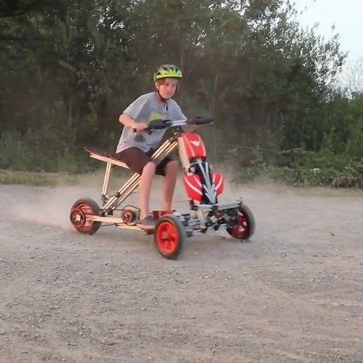 8.4K views · 79 reactions | 2000W of electric power on an Infento Ride?!  Our Master Builder has created a drift go-kart!! 朗 Want to see the entire building process and all specs? Check it out here: https://www.youtube.com/watch?v=Q-5ZTtuU4yA | Infento - World's first real constructible rides | Facebook