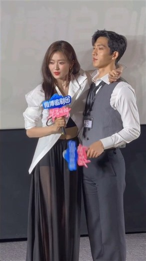 Sun Qian and Jing Boran are promoting a drama project.